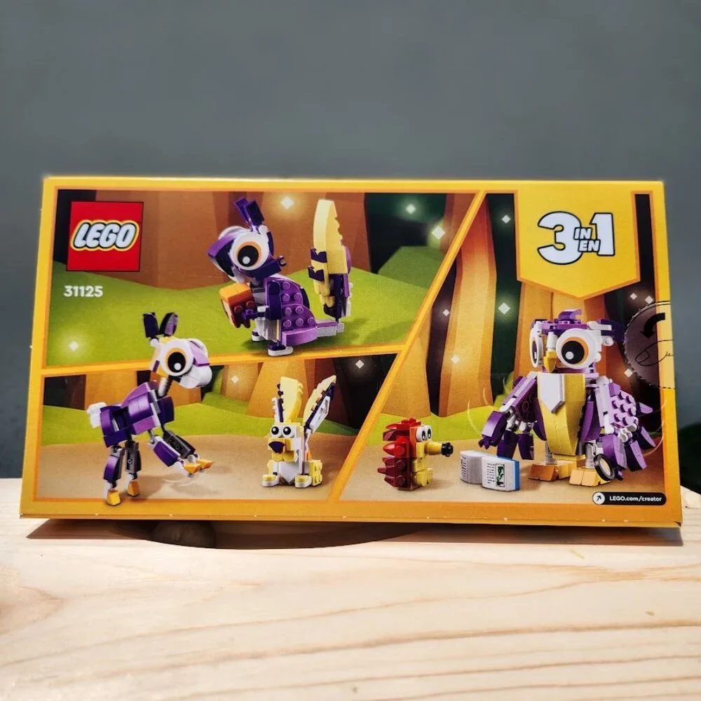 NEW LEGO 31125 Creator 3 in 1 OWL SQUIRREL RABBIT Fantasy Forest Creatures Woodl - Picture 11 of 13